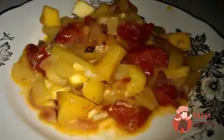 Гарнір Із Кабачків Із Яблуками