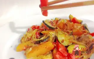 Овочі З Грибами У Кисло-Солодкому Соусі
