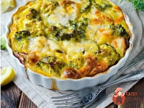 Запіканка з курячою грудкою та броколі