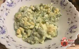 Салат Із Зеленої Квасолі З Яйцями