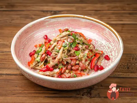 Баклажани ацецилі з копченою куркою
