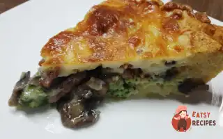 Лоранський Пиріг З Брокколі, Грибами Та Беконом