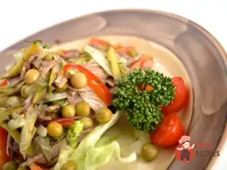 Салат з яловичої мови
