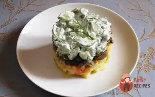 Теплий Салат Із М'яСного Асорті Зі Свіжою Зеленню
