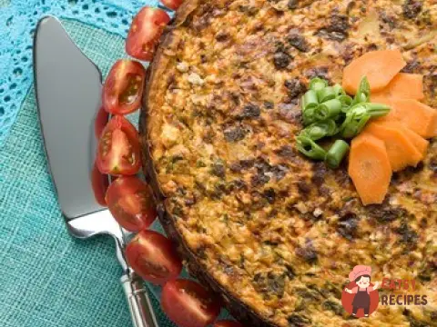 Пиріг з яловичини та шпинату