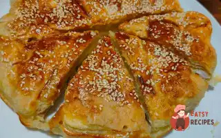 Пиріг із куркою та баклажаном