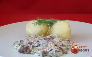Опеньки В Сметані Із Зеленню