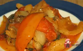 Смажений Болгарський Перець З Помідорами.