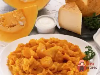 Вершковий сир із гарбузом та яблуками