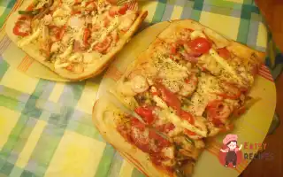 Швидка Піца З Копченою Куркою Та Грибами