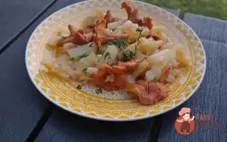Смажена Картопля З Лисичками