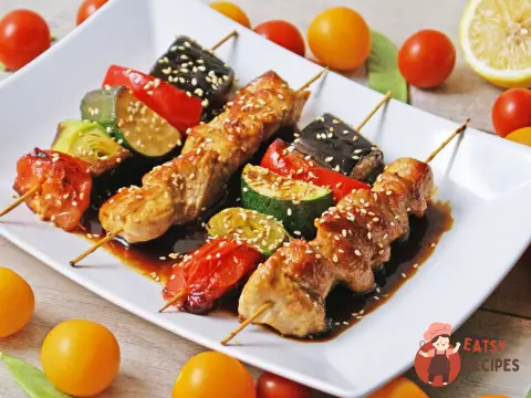 Шашлички з індичкою та овочами
