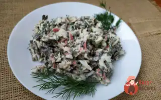 Салат, Виготовлений З Морської Капусти З Крабовим М’яСом