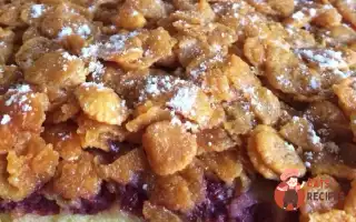 Вишневий Пиріг З Кукурудзяними Пластівцями