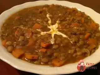 Грецький суп із зеленої сочевиці (Факес)