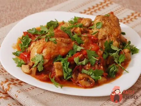 Масляна курка з рисом