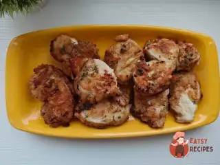 Курячі стрипси із зеленню