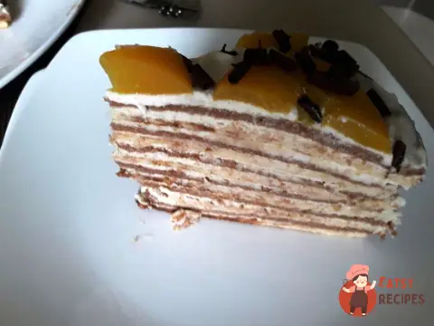 Вафельний торт з сиром маскарпоне