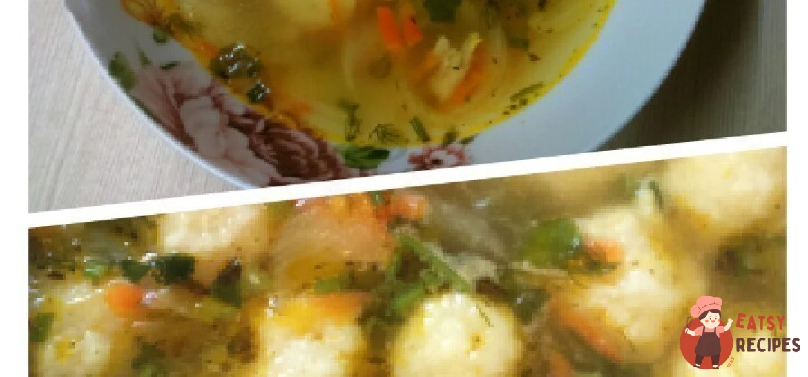 Суп із сирними галушками