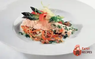 Норвезька Сьомга На Пару З Овочами Та Томатно-Кріповим Соусом