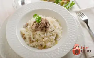 Різотто З Курячою Печінкою Та Білими Грибами