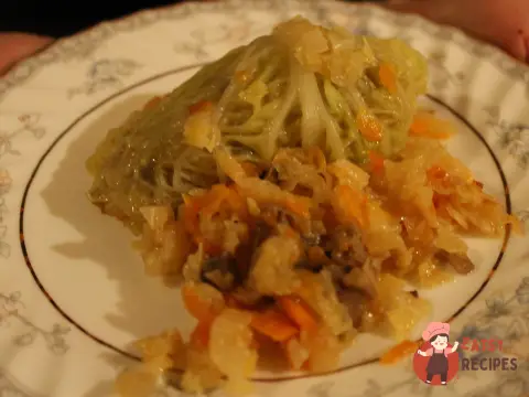 Голубці із савойської капусти з грибами (без м'яса)