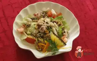 Салат Із Морепродуктів Із Лаймовим Соусом