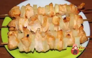 Курячі Шашлики З Ананасами В Духовці