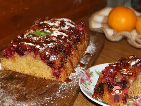 Журавлинний кекс з карамеллю