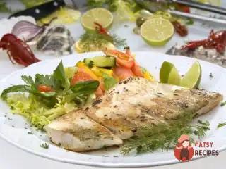 Морський окунь із апельсиновим соком
