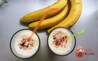 Молочний Коктейль З Бананами Та Яблучним Соком