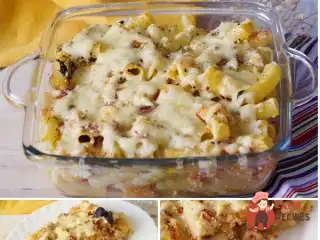 Макаронна запіканка з рикоттою та гарбузом