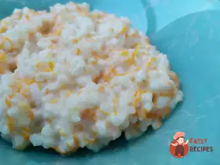 Рисова каша з гарбузом на вершках