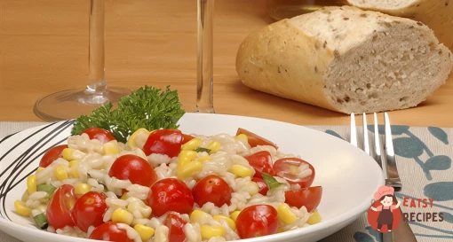 Різотто із запеченими помідорами