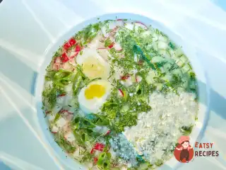 Окрошка з копченою яловичиною