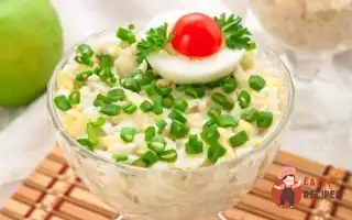 Салат З Кальмарами, Яблуками Та Сиром