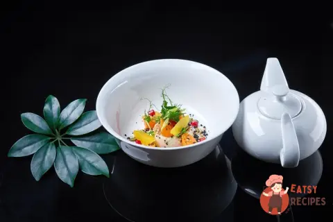 Суп-пюре з гарбуза з крем-брюле з гречки та запеченою морквою