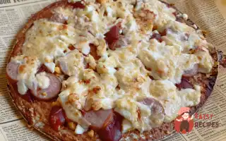 Швидка студентська піца з лаваша в мікрохвильовці