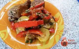 Теплий Салат З Кабачків Та Перцю