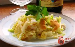 Салат З Китайської Капусти З Куркою Та Апельсинами.