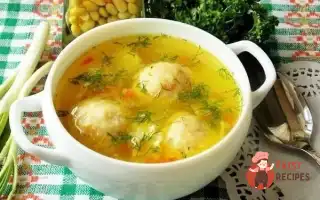 Овочевий Суп Із Сирними Кульками