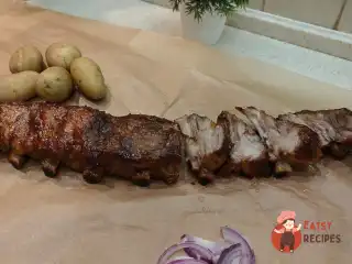 Свинині ребра барбекю в духовці