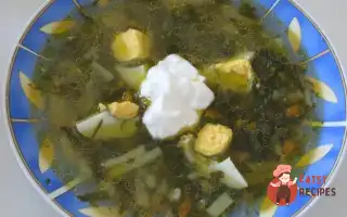 Щи Із Щавлю На Курячому Бульйоні