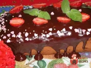 Кекс із полуницею