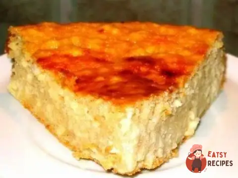 Сирна запіканка з яблуками та корицею на кефірі.