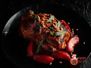 Медове курча зі сливами