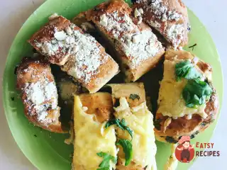 Домашній хліб з базиліком та сиром