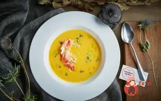 Ароматний Гарбузовий Крем-Суп З М'яСом Краба