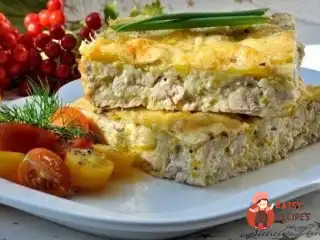 Легкий курячий пиріг-запіканка
