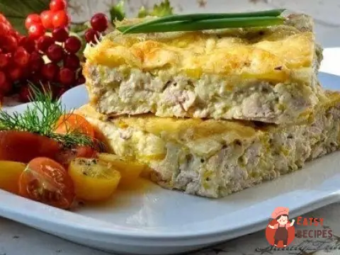 Легкий курячий пиріг-запіканка